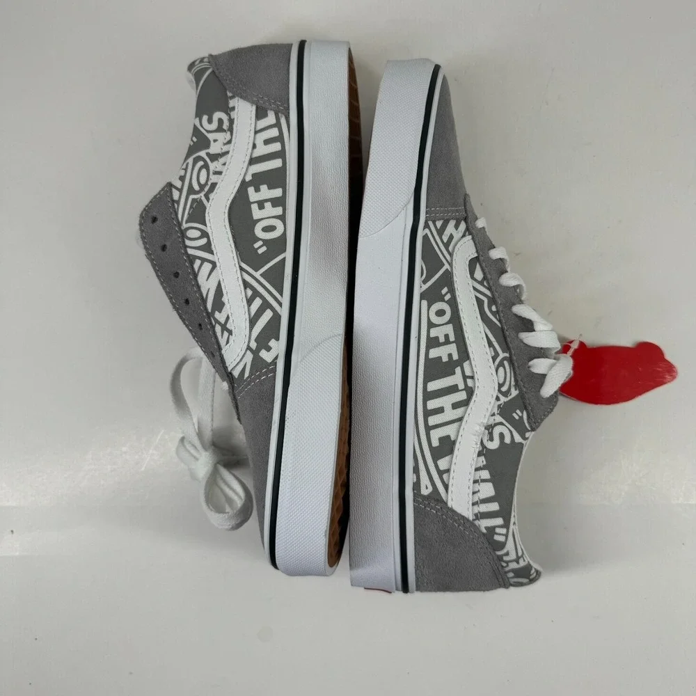 Vans Ward Low OTW Repeat Men's 7.5 Frost Grey/White Suede Canvas Skate Sneaker